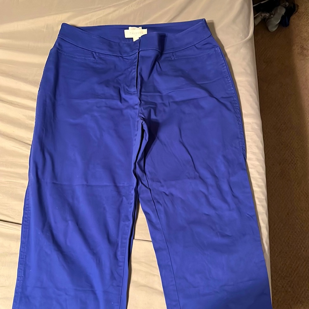Blue crop pants